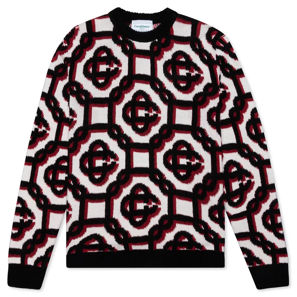 3D Monogram Sweater - Off-White