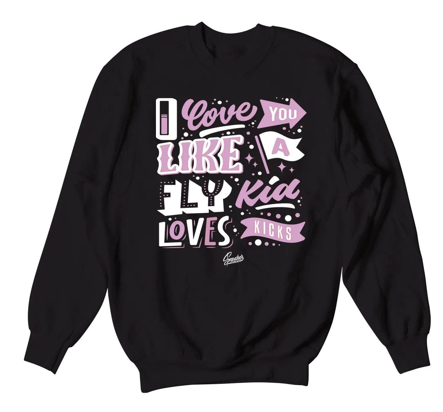 500 Soft Vision Sweater - Love Kicks - Black