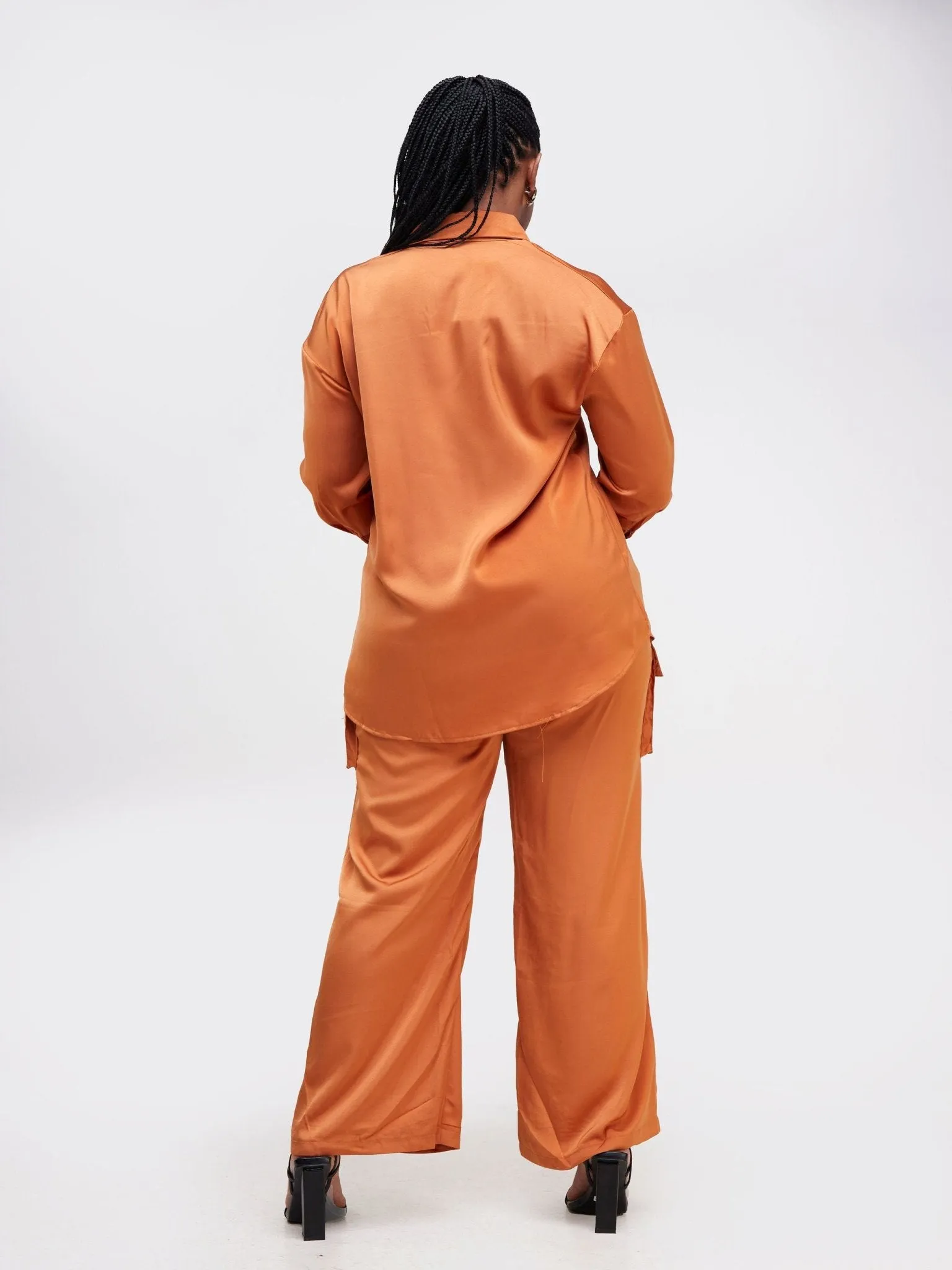 Alara Two Piece Cargo Set - Rust