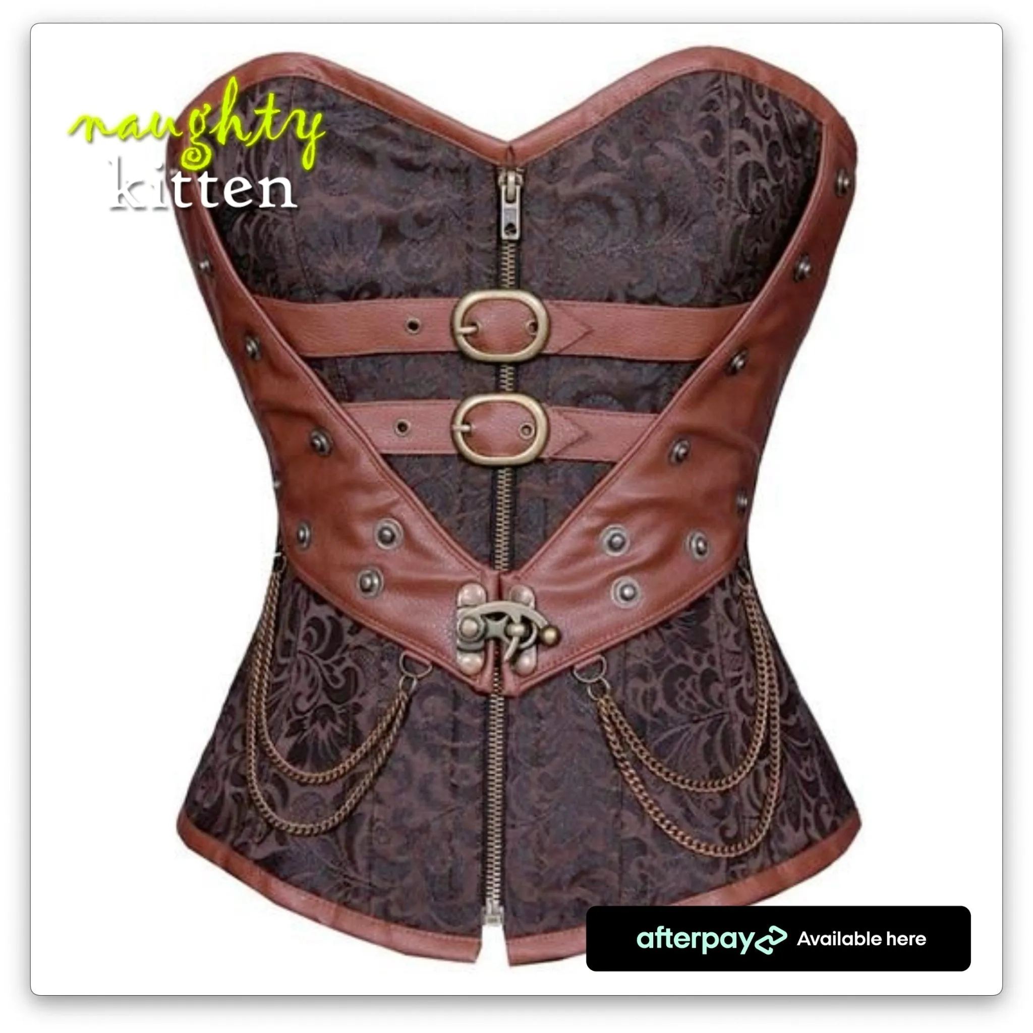 Alessia Steampunk Brocade Corset