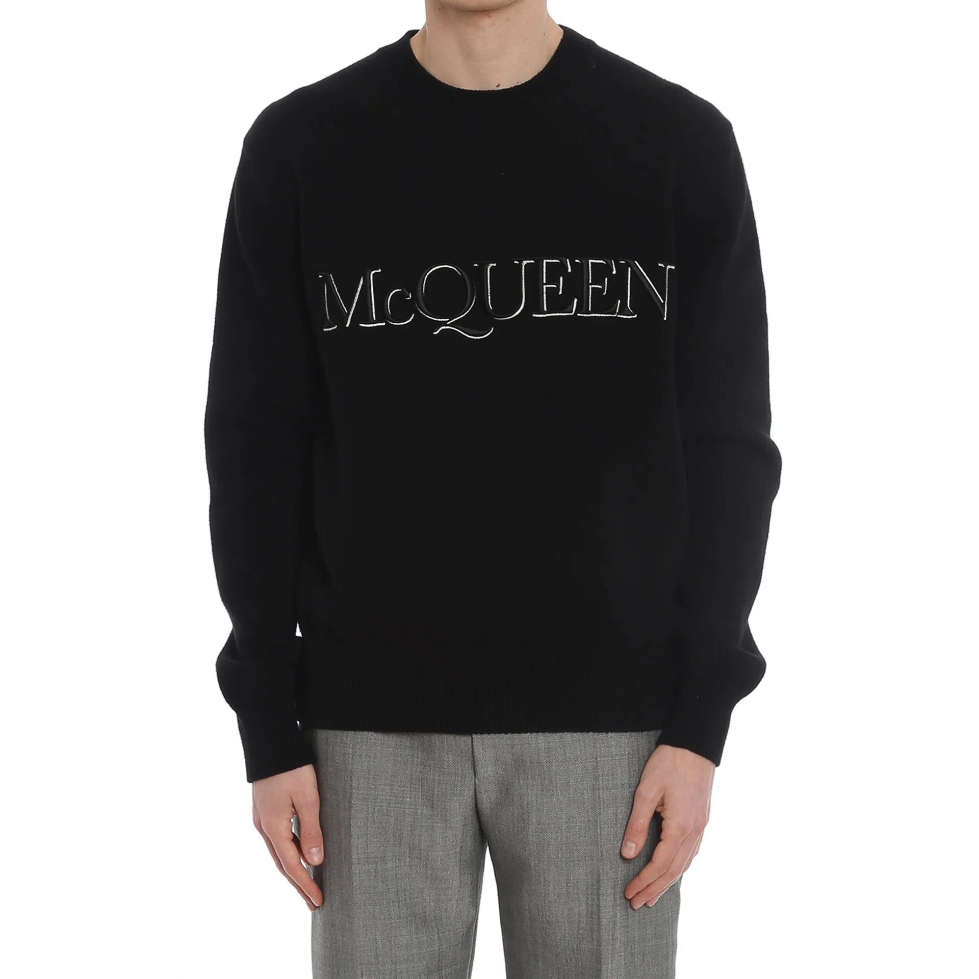 Alexander McQueen - Maglioni in cotone con logo