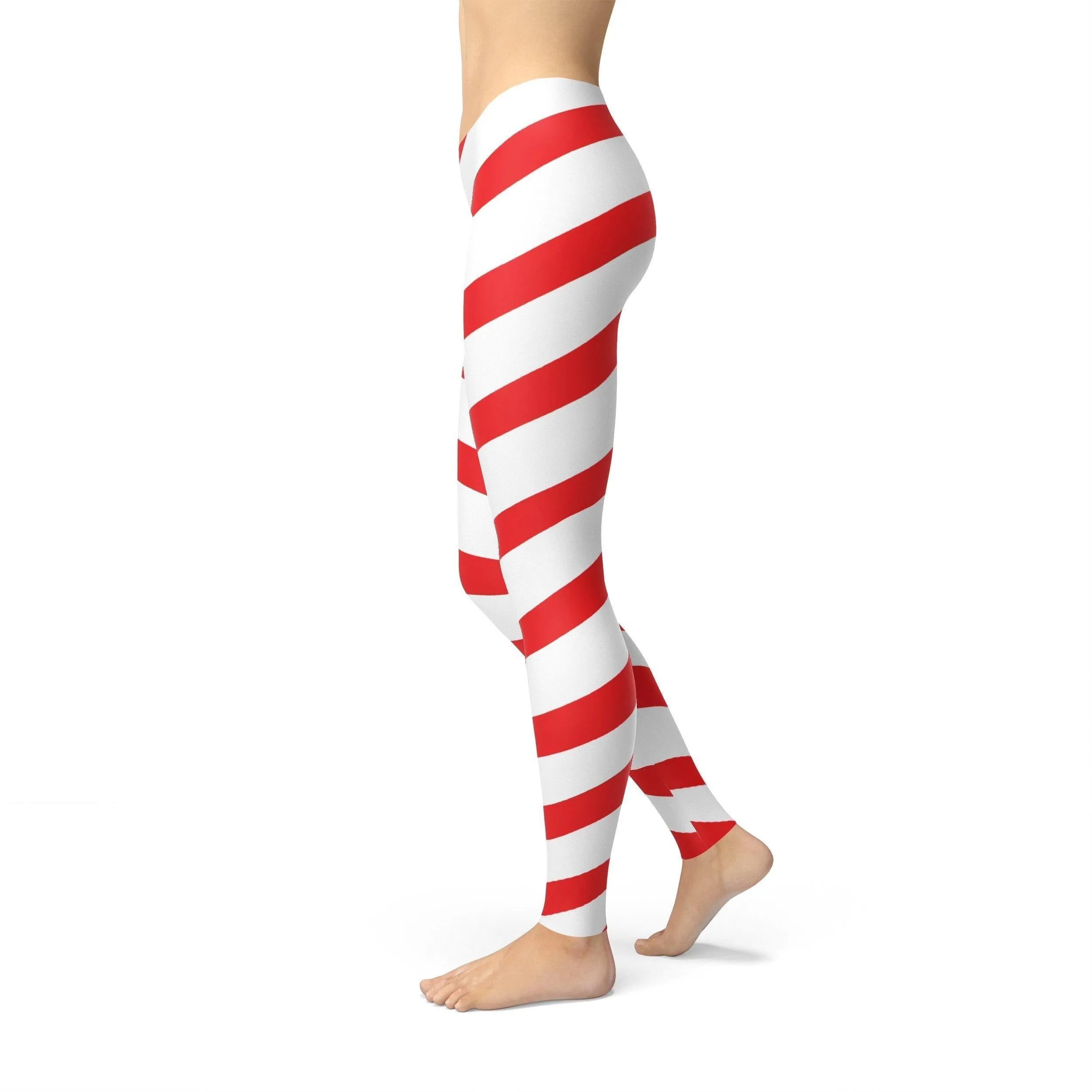 Avery Red Candy Cane Leggings