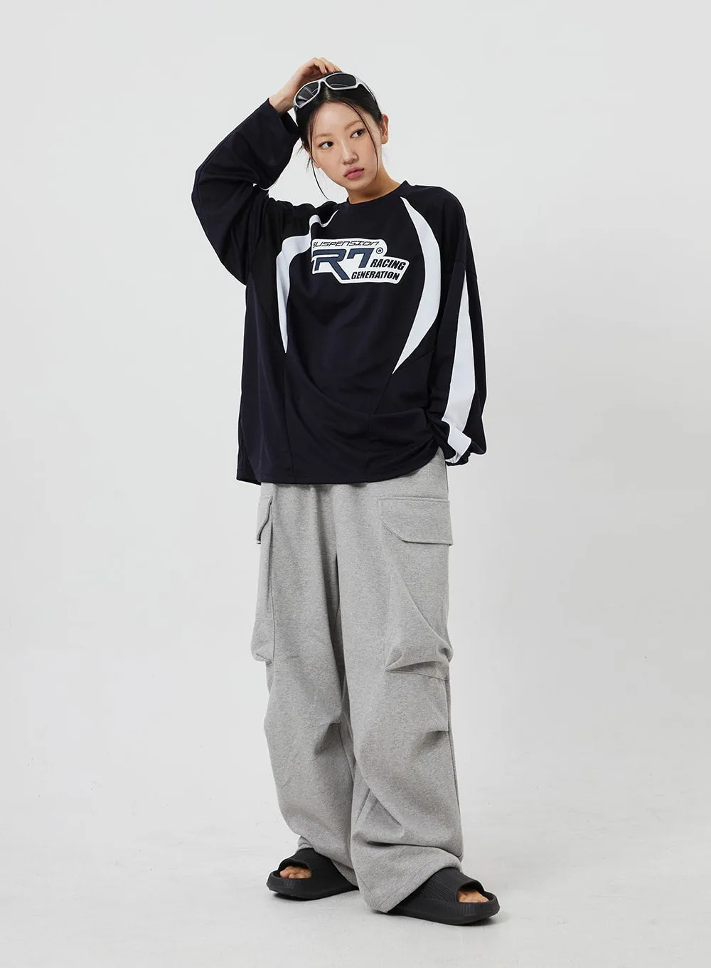 Baggy Cargo Track Pants Unisex CF327