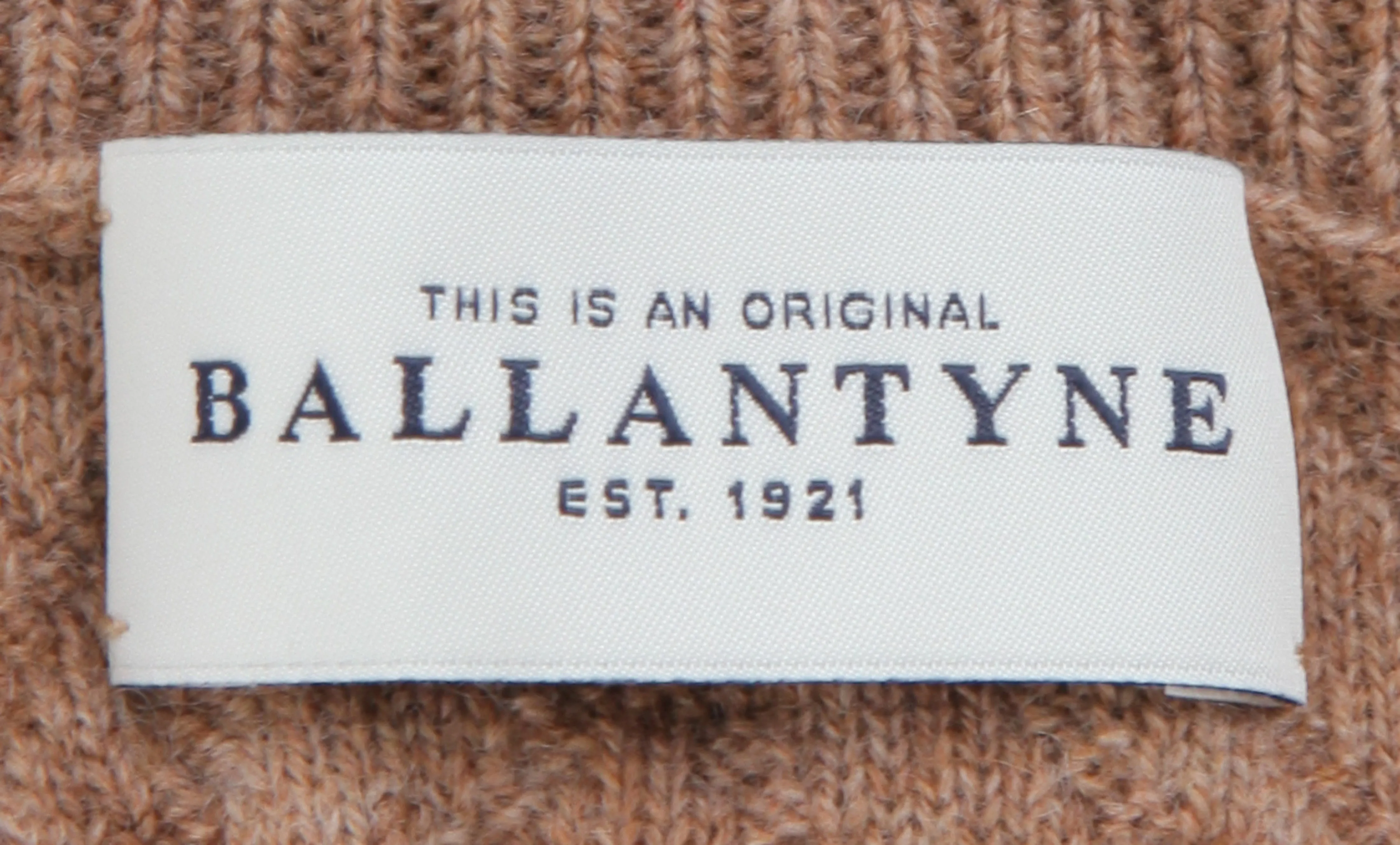 Ballantyne Light Brown Turtleneck Sweater