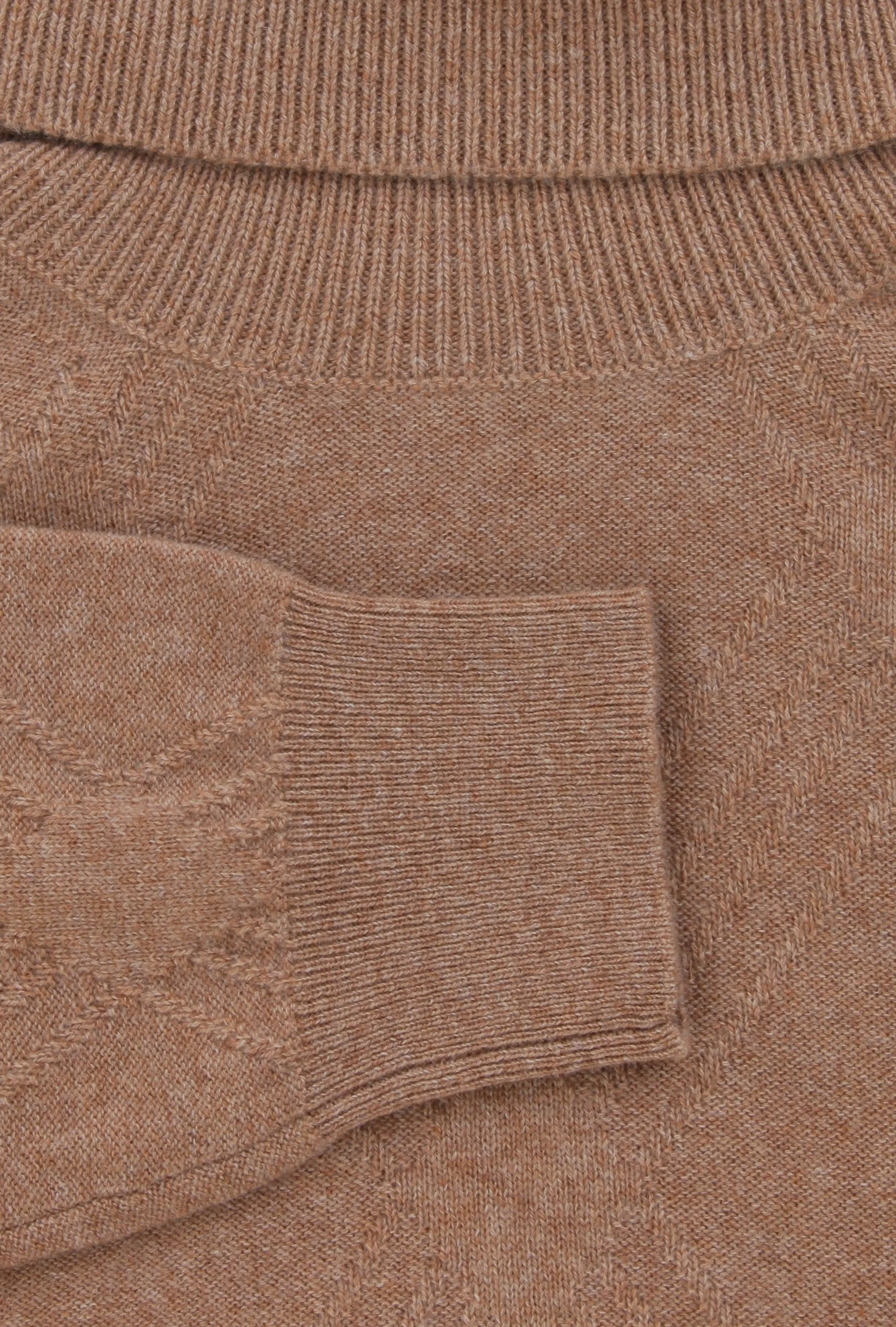 Ballantyne Light Brown Turtleneck Sweater