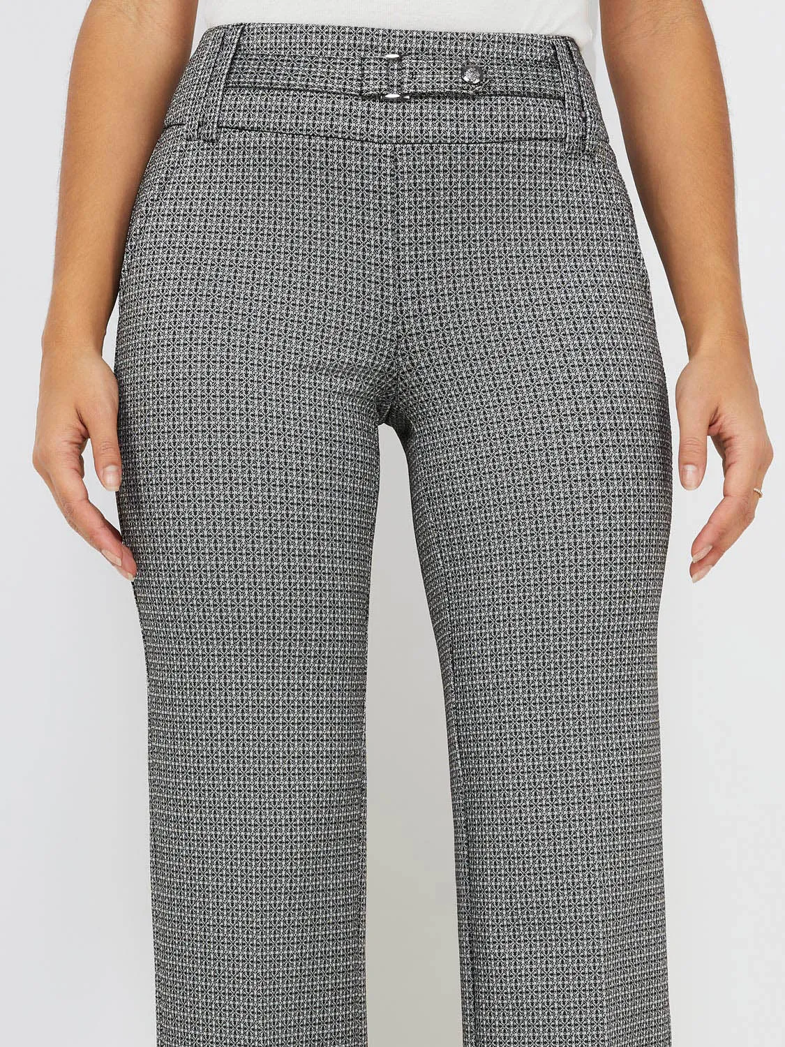 Belted Wide Waistband Pants