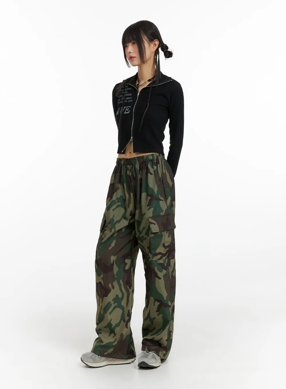 Camo Cargo Baggy Pants (UNISEX) CF423