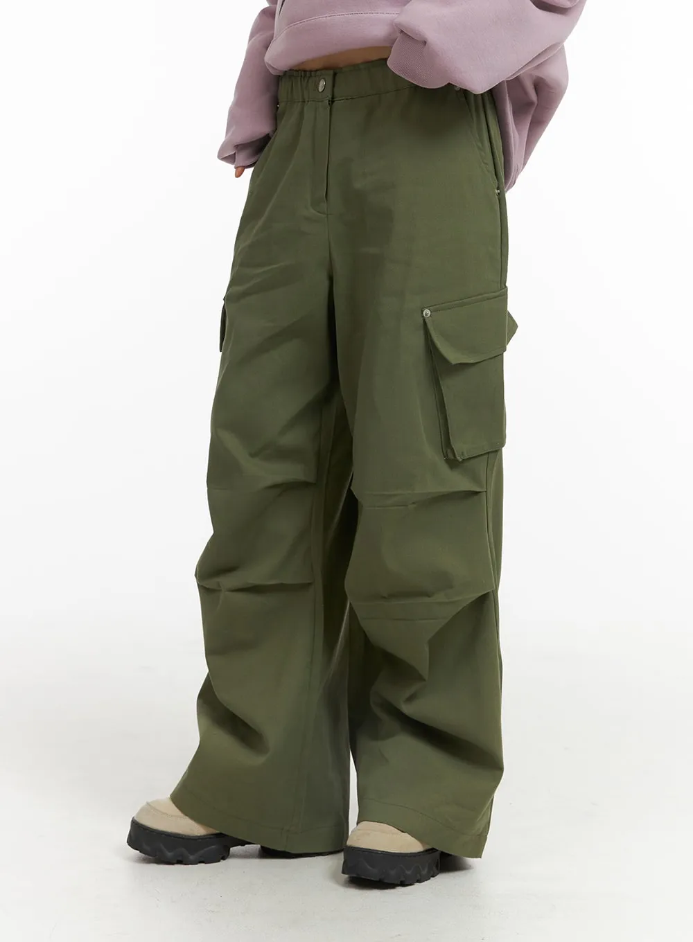 Cargo Straight Leg Pants CJ412