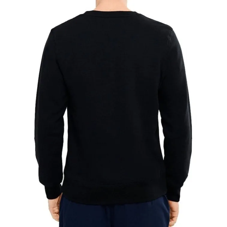 CHAMPION MEN'S SCRIPT BLACK CREW SWEATSHIRT