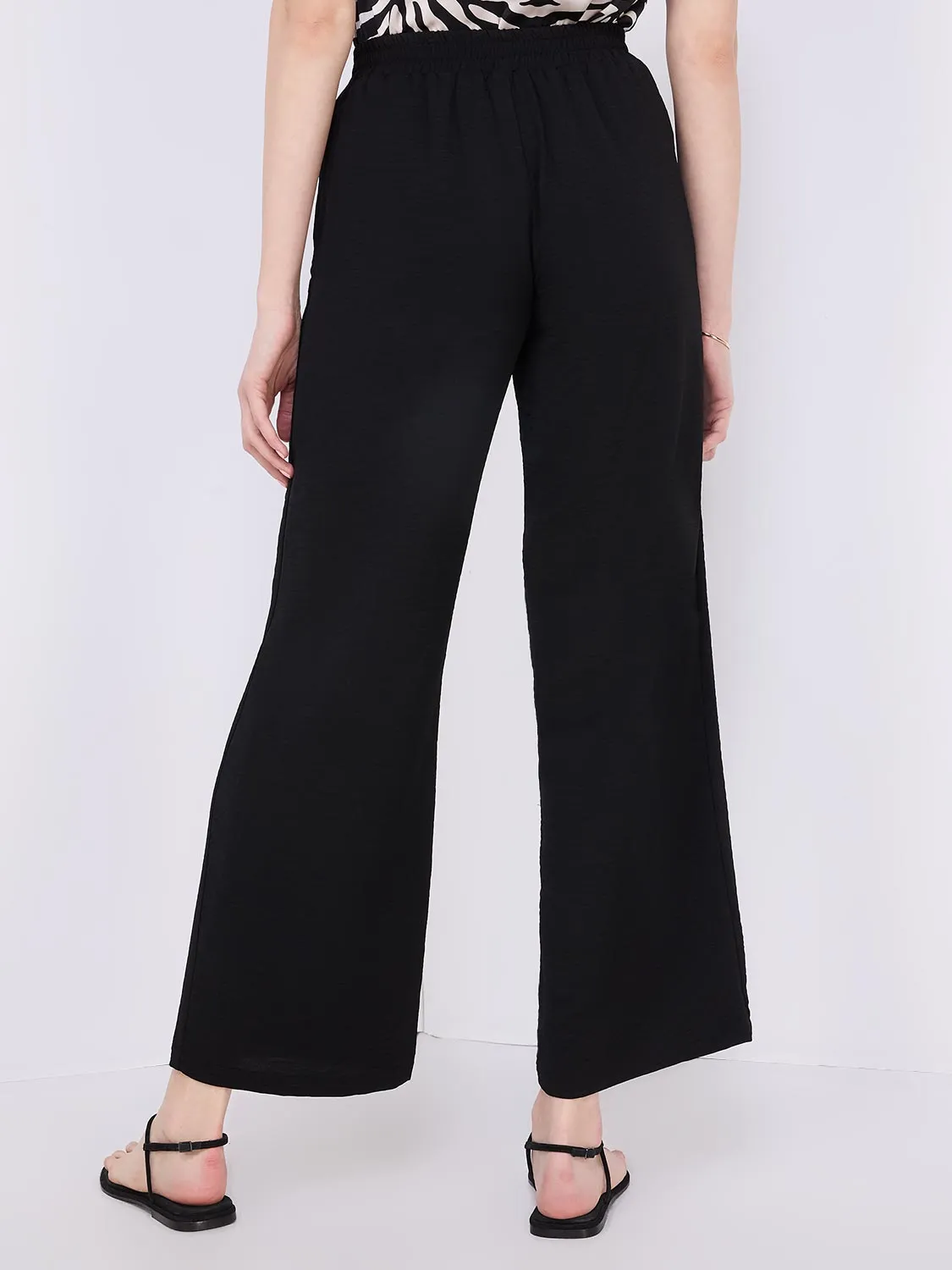 Classic Rise Wide-Leg Pants