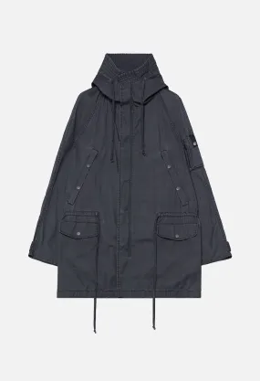 Cotton Poplin Frame II Parka / Black