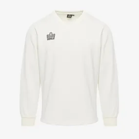 Cricket LS Playing Sweater - White