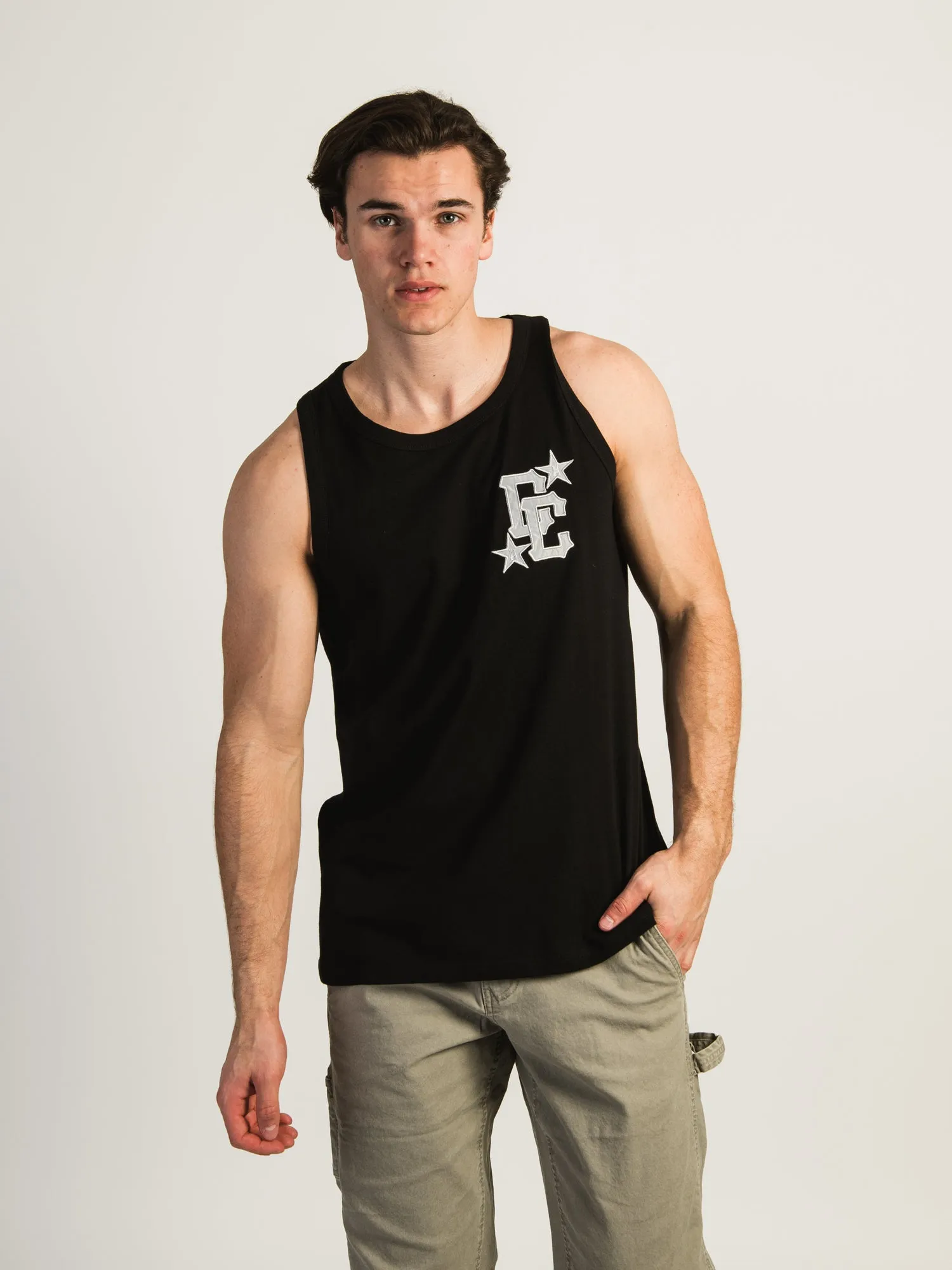 CROOKS & CASTLES EMBROIDERED TEAM TANK