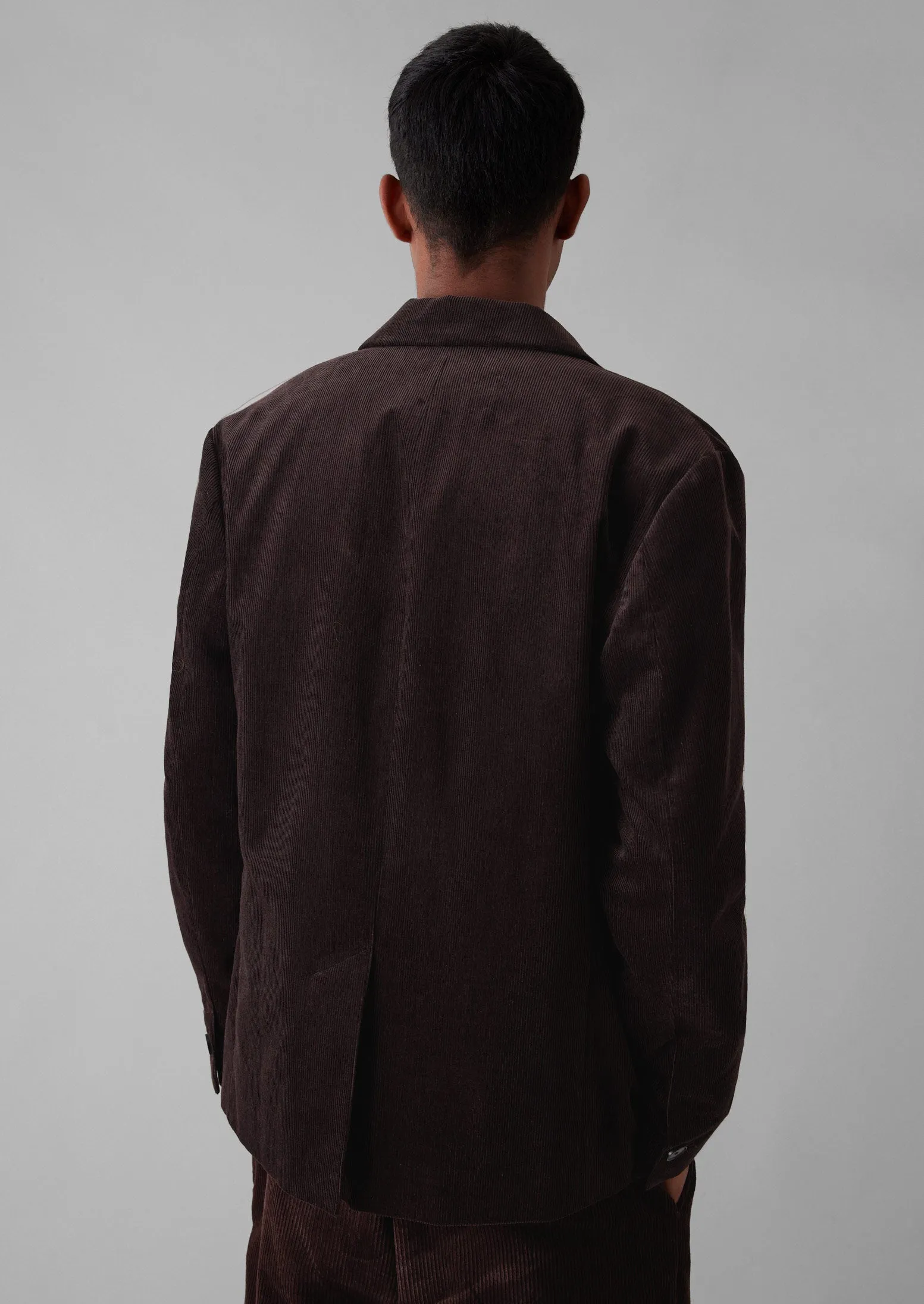 Easy Tailored Organic Cord Jacket | Chestnut