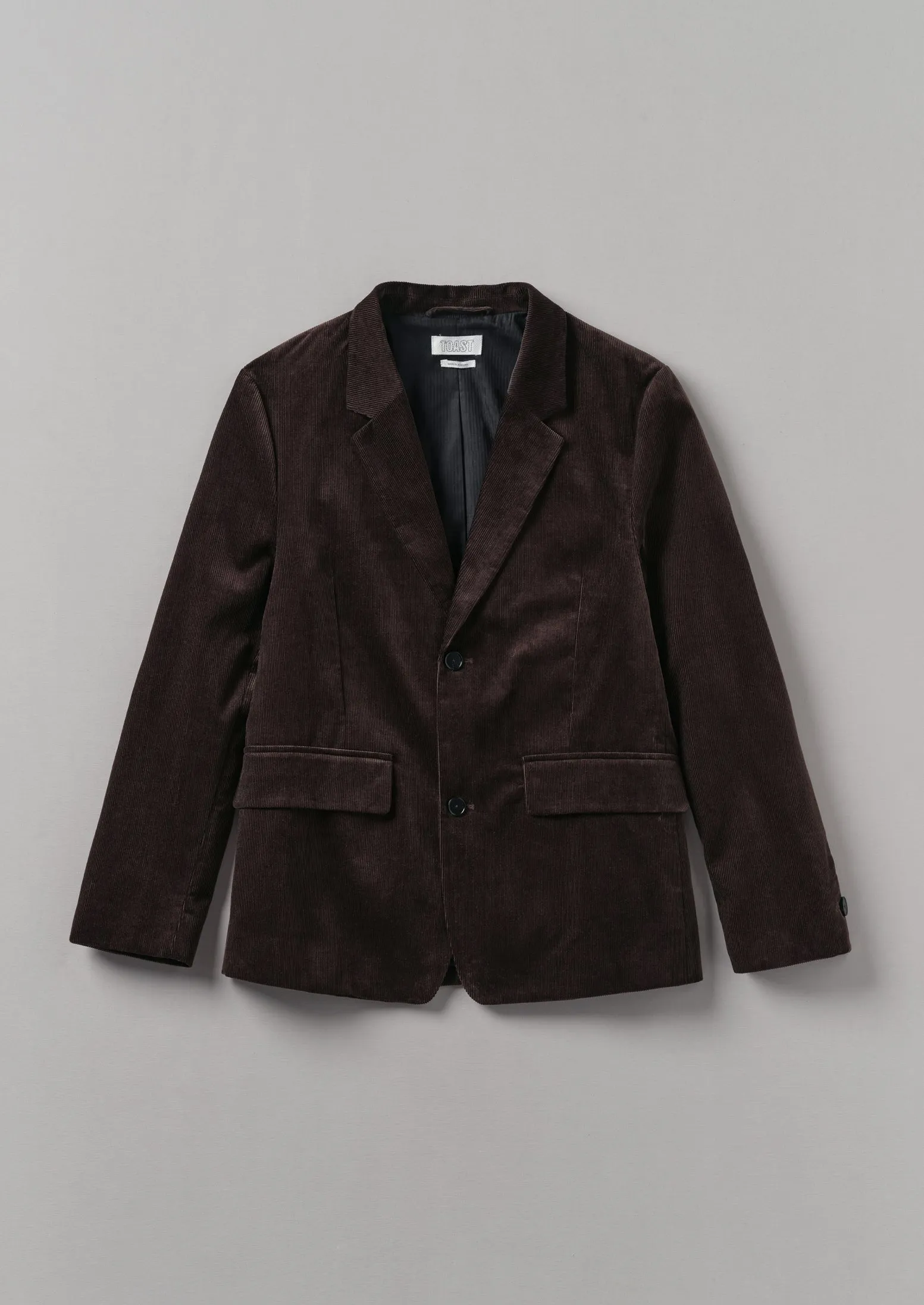 Easy Tailored Organic Cord Jacket | Chestnut