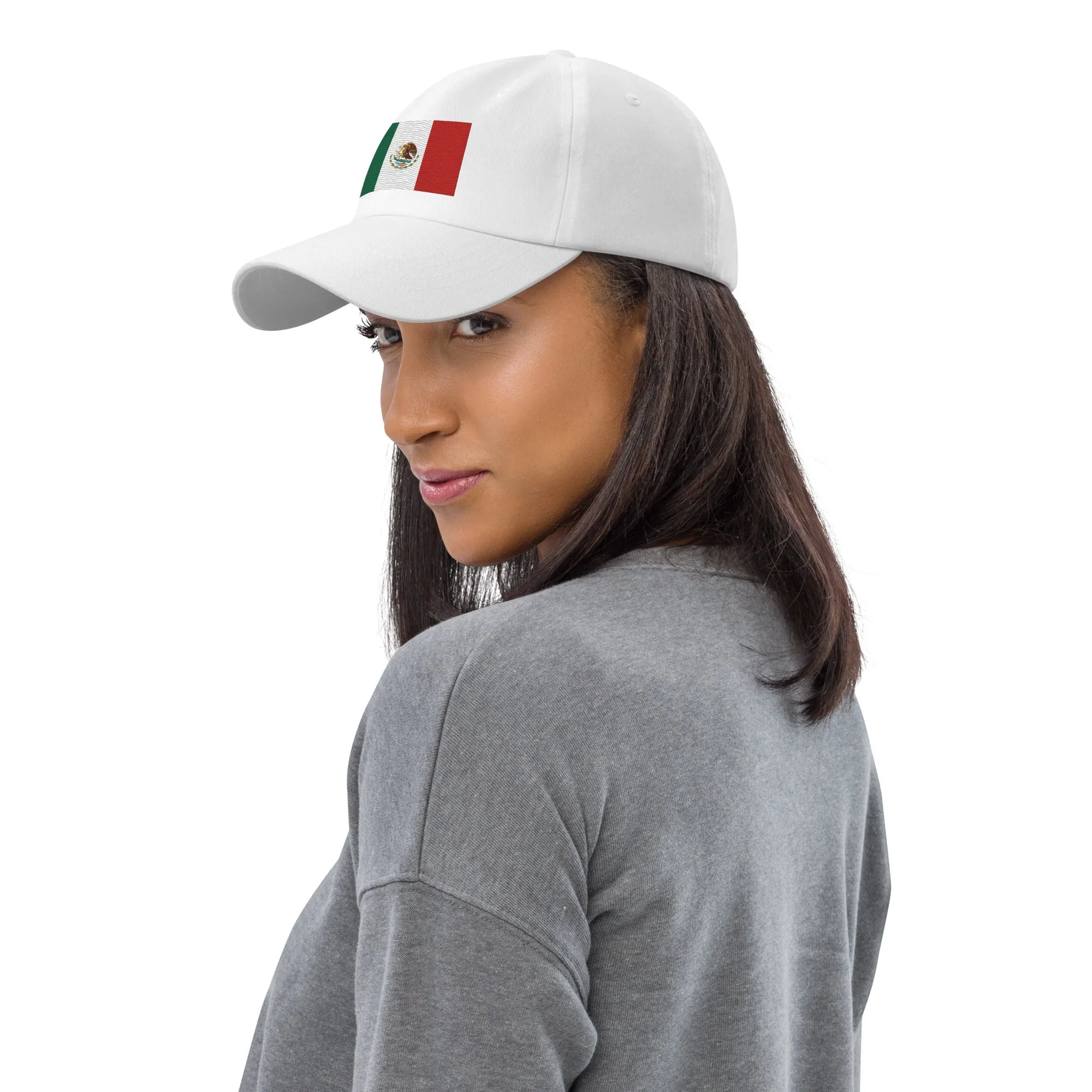 Embroidered Mexico Flag Dad Hat