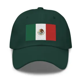 Embroidered Mexico Flag Dad Hat