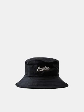 Empire Embroidered Logo Bucket Hat - Black / White