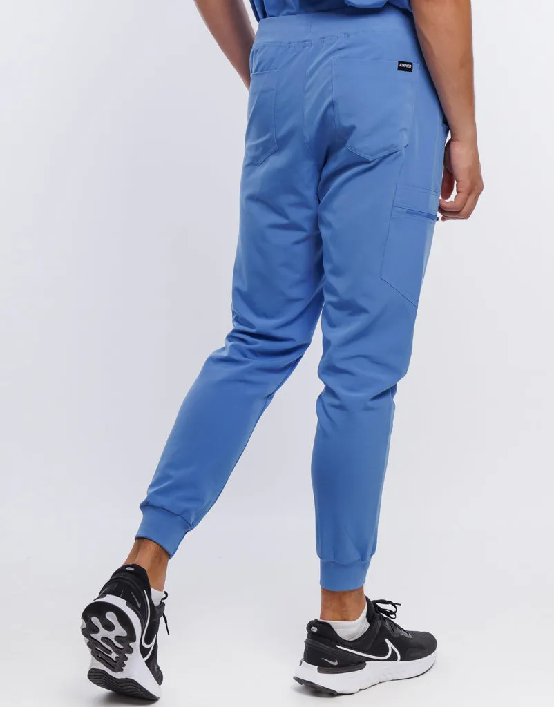 Essential Jogger Scrub Pants - Ceil Blue