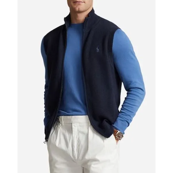 FULL ZIP SWEATER VEST