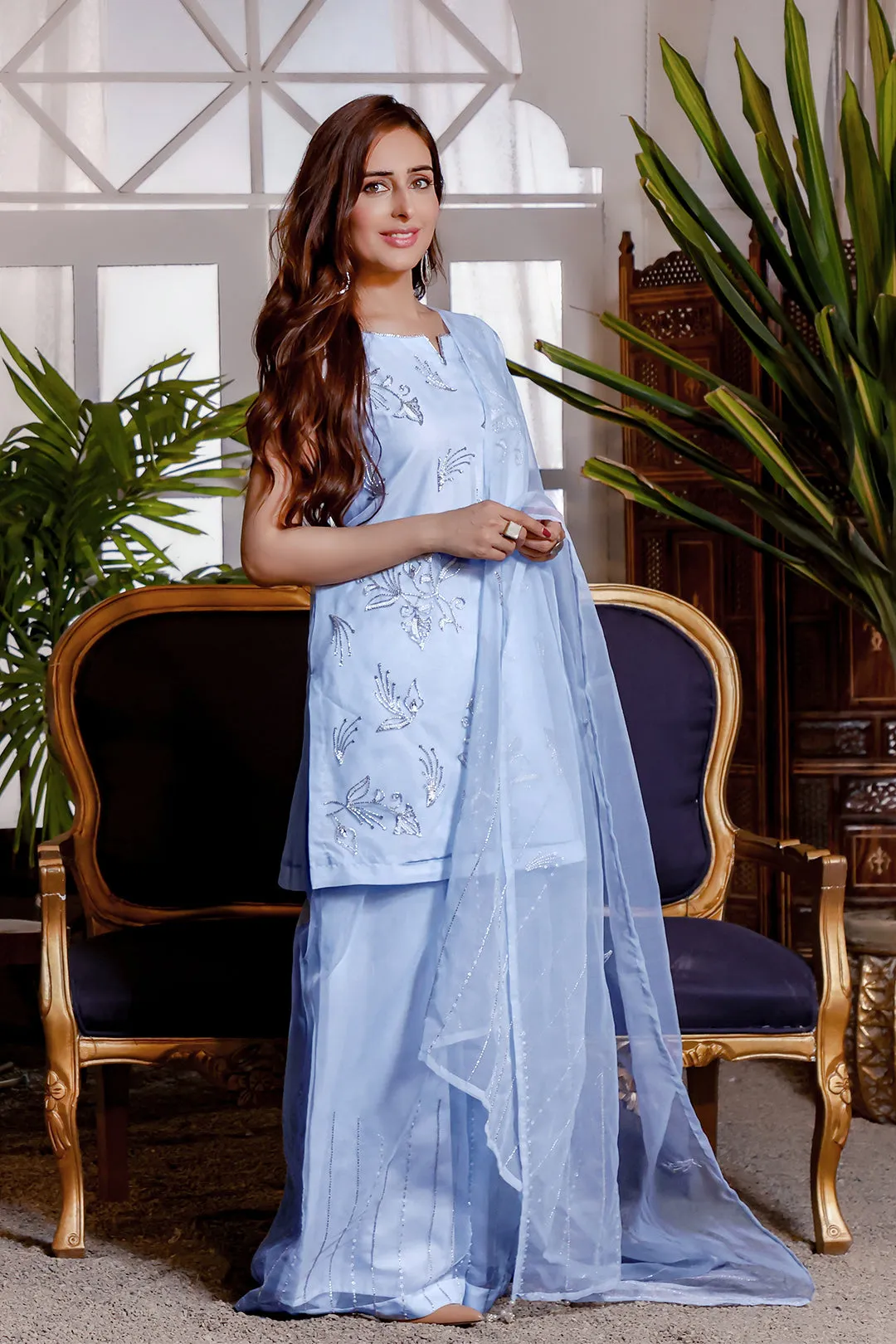 Handwork Embroidered Luxury Pret 3pc Suit | KAIRA | S202190