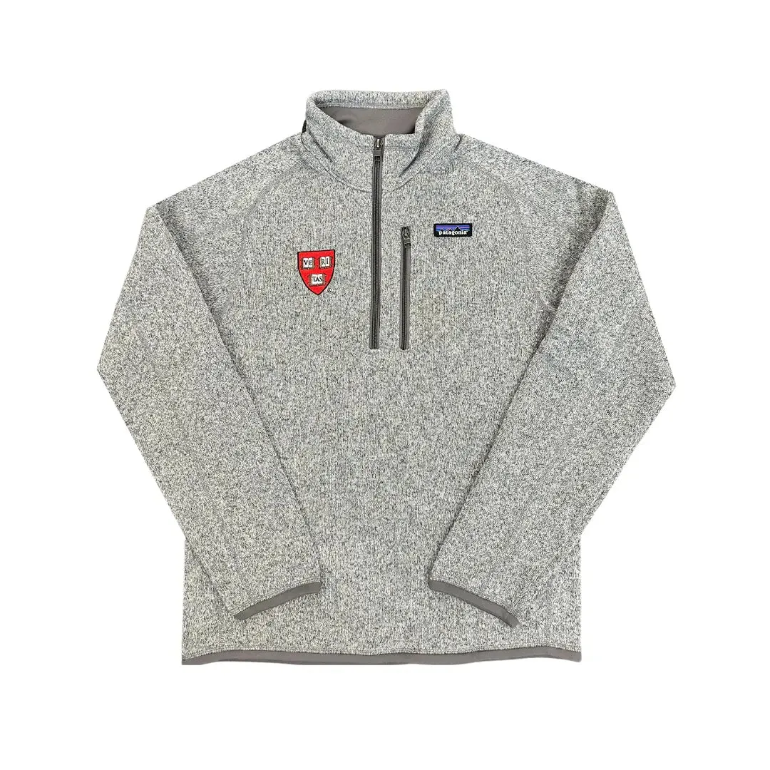 Patagonia Mens Harvard Edition Better Sweater 1/4 Zip Fleece Pullover - Ideal for Layering and Outdoor Activities