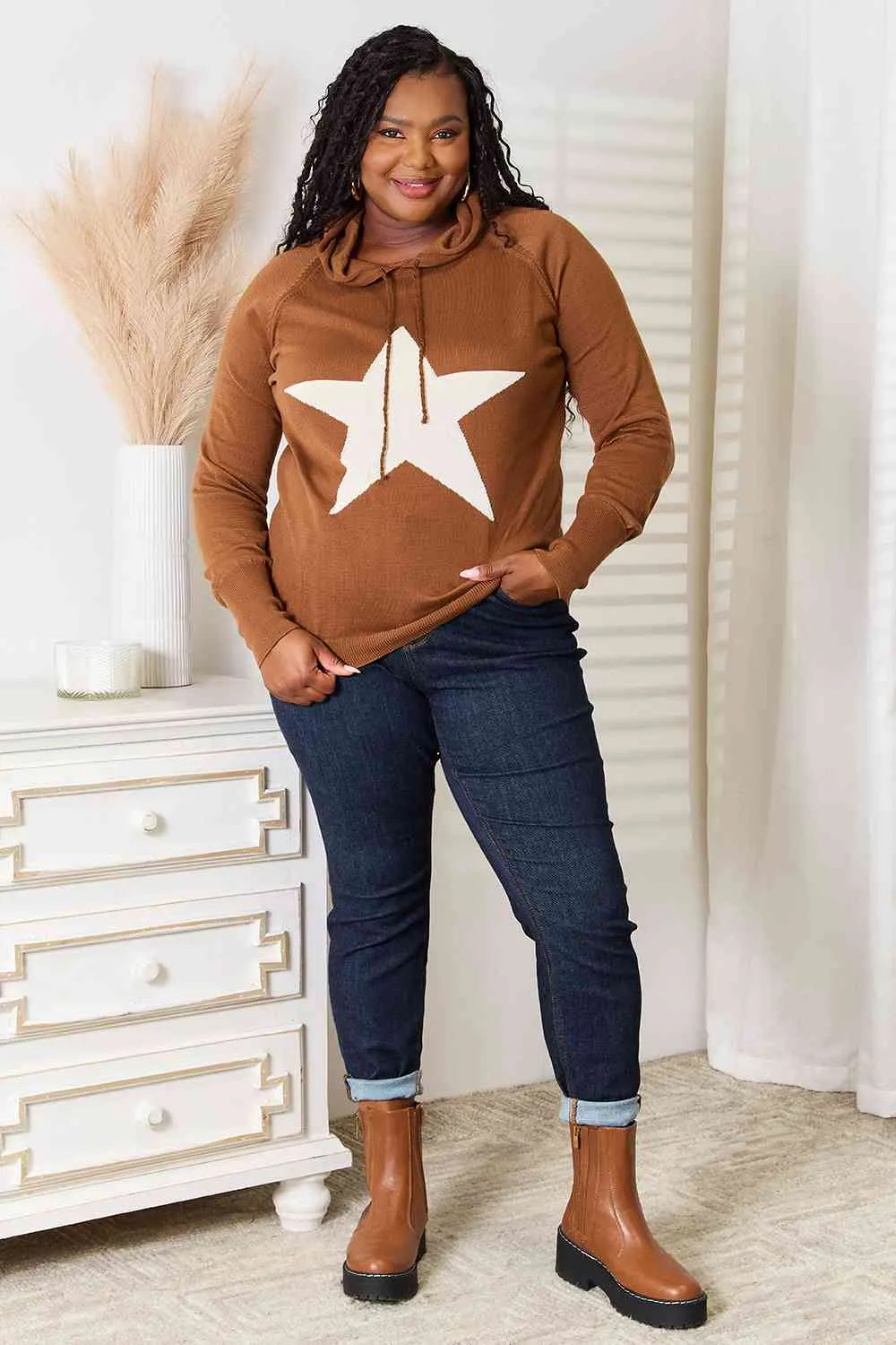 HEIMISH USA, Star Graphic Hooded Sweater