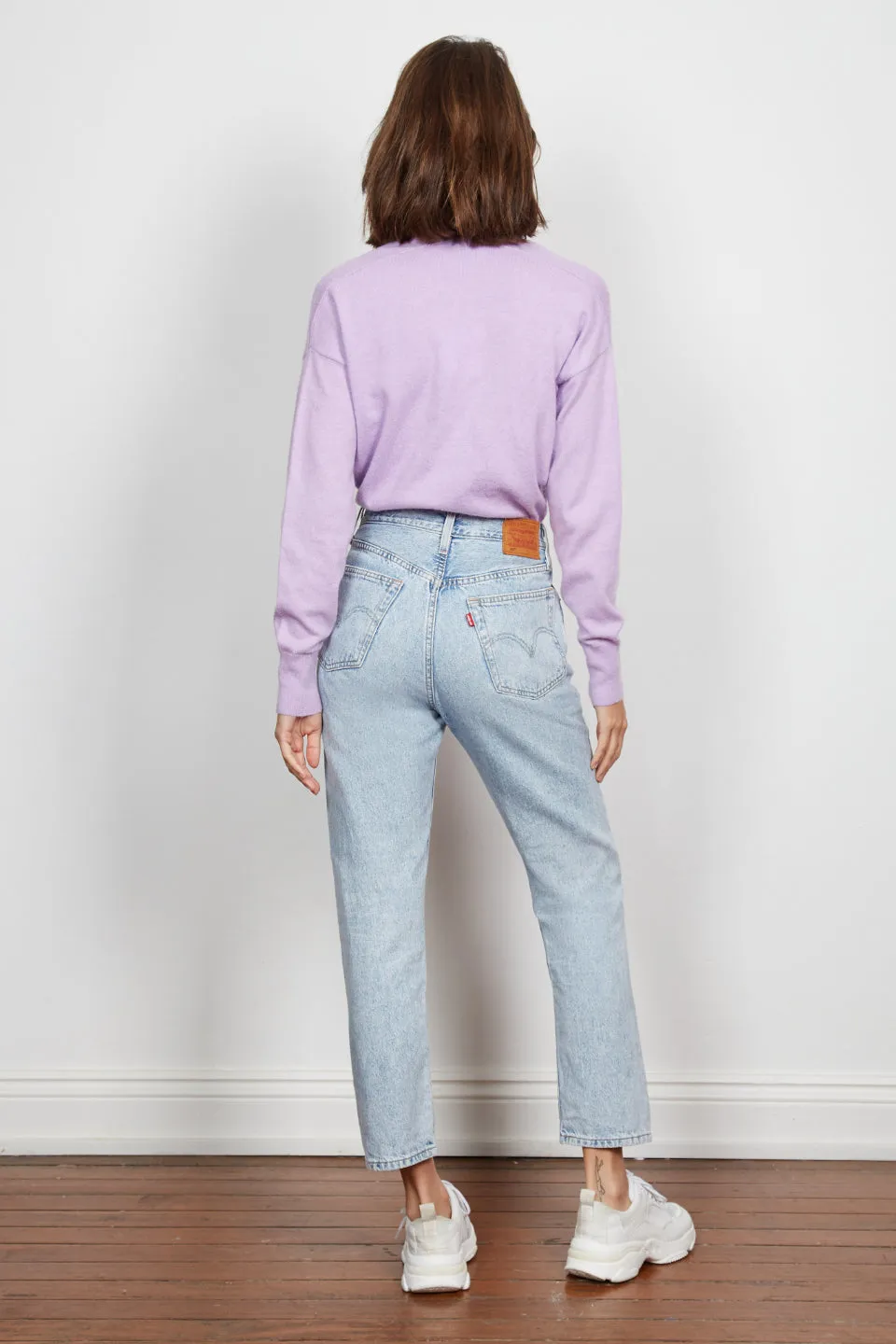 Hometown Cross Over Lilac Sweater