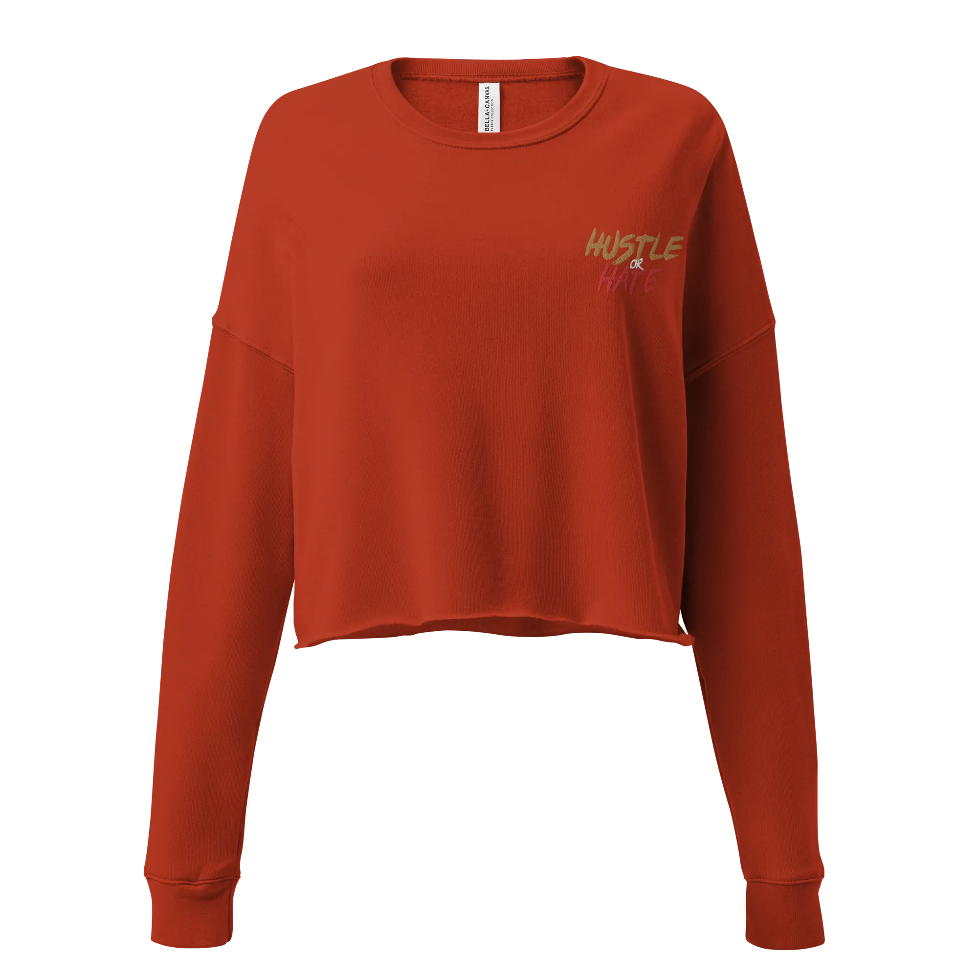 Hustle or Hate Crop Sweatshirt