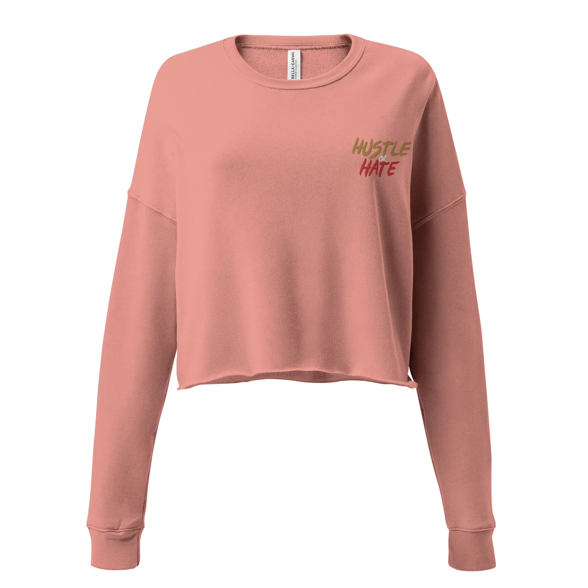 Hustle or Hate Crop Sweatshirt