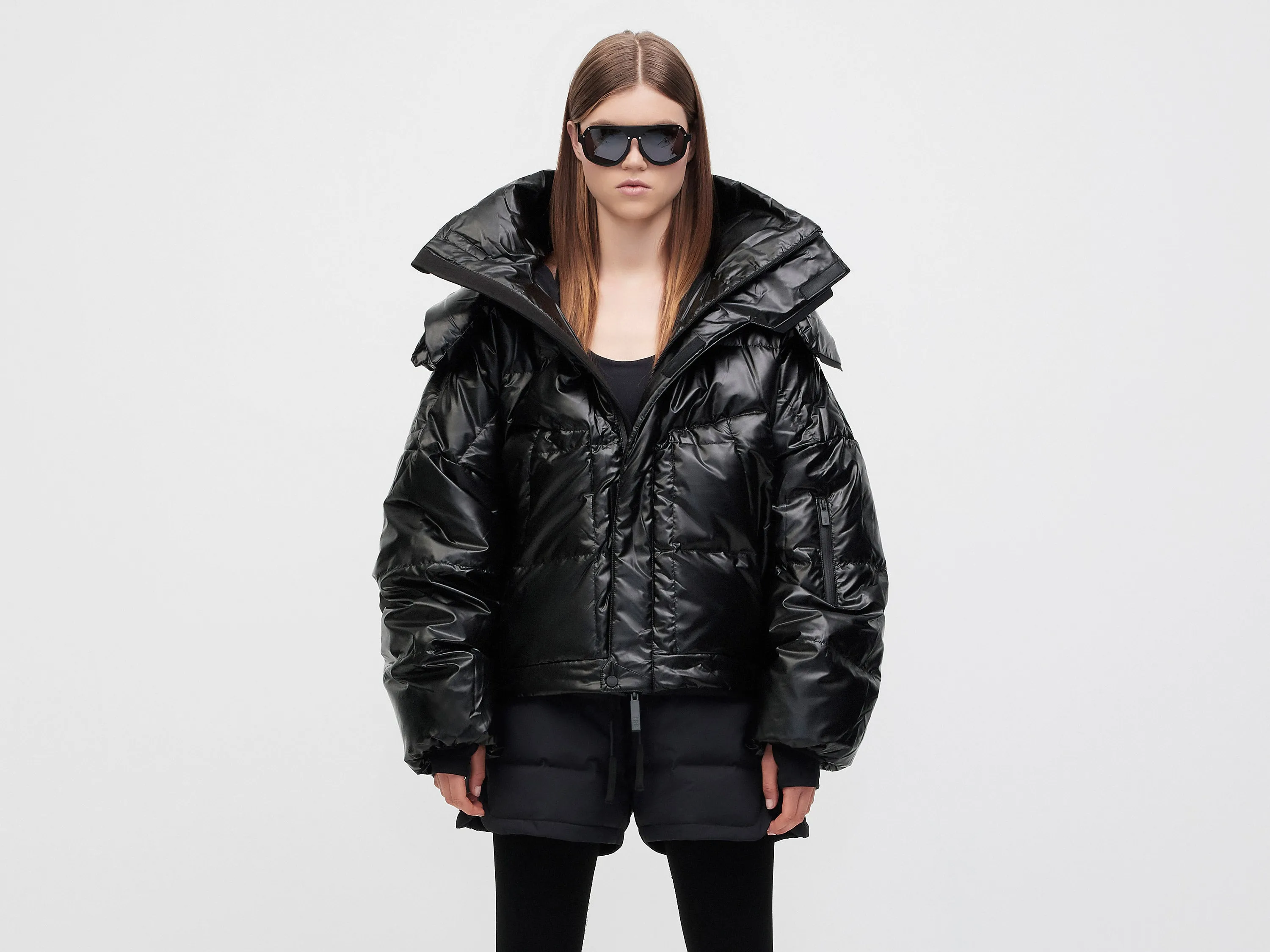 Hyperion O.S Down Jacket - Black Nano Gloss