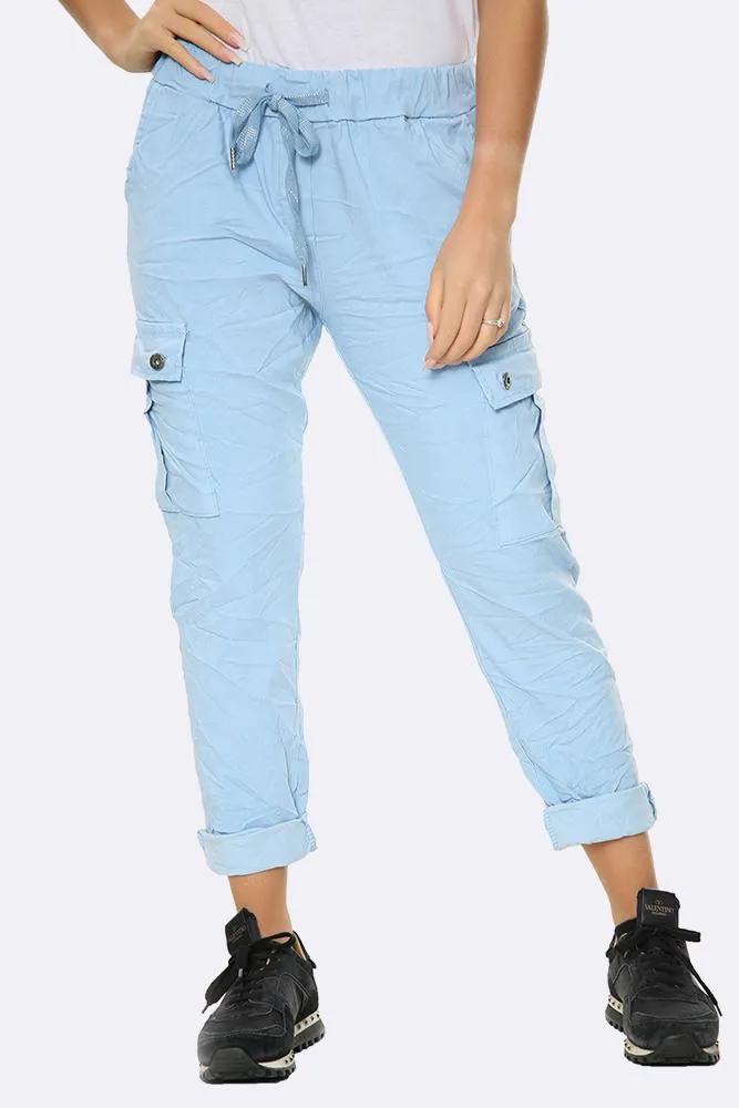 Italian Drawstring Cargo Pants