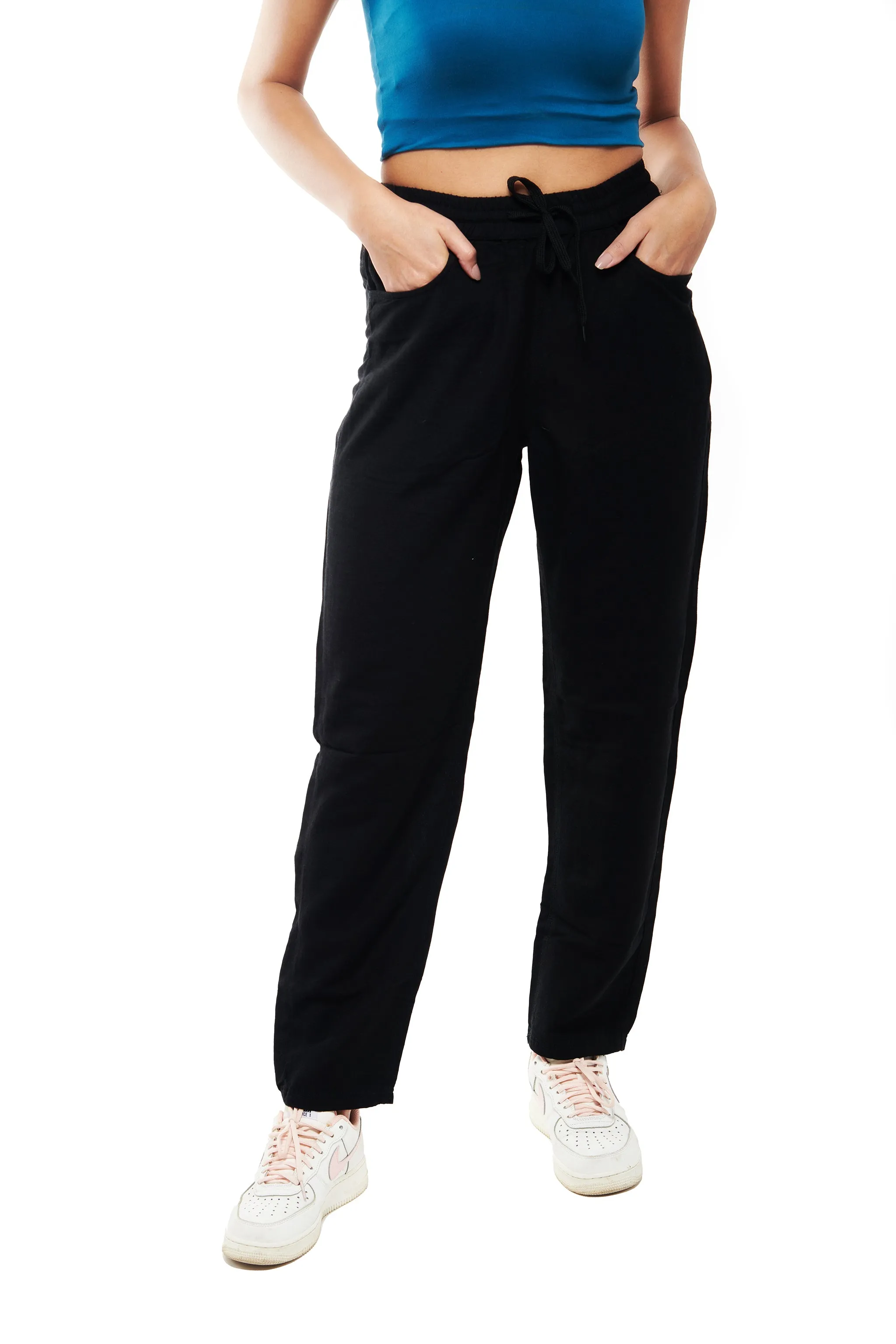 IZF Olive Linen Blend Women Pants