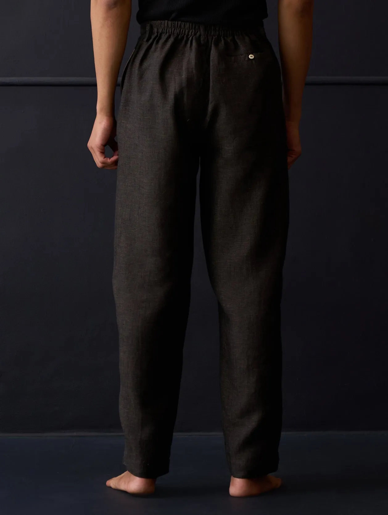 Kona Classic Linen Pant - Charcoal