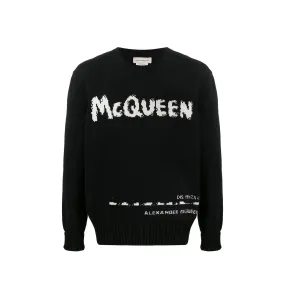 Maglione con logo Alexander Mcqueen