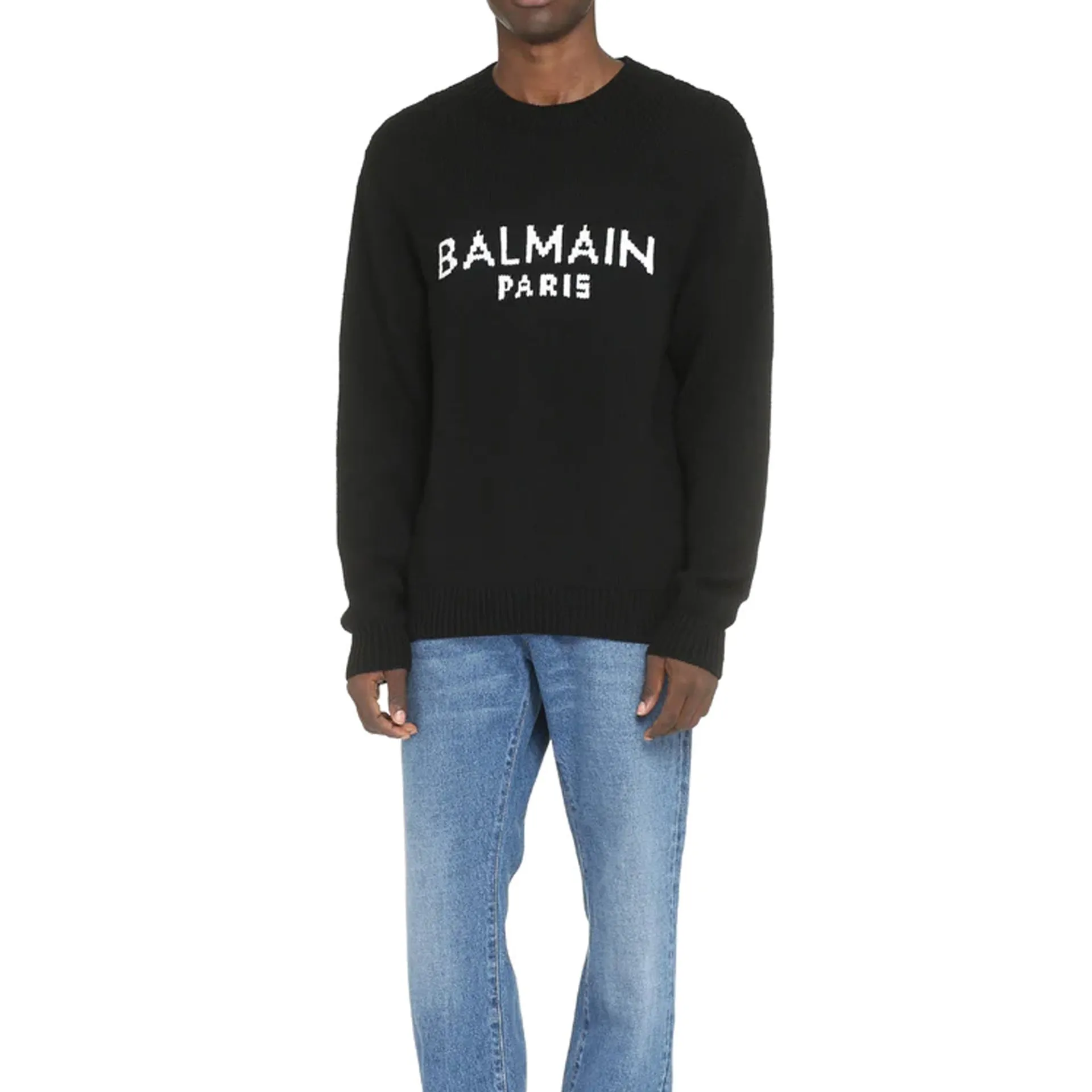 Maglione con logo Balmain