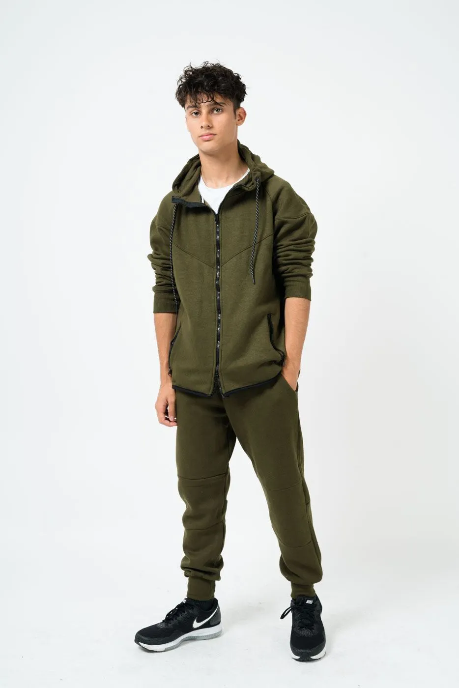 Mens Diagonal Stitching Tracksuit