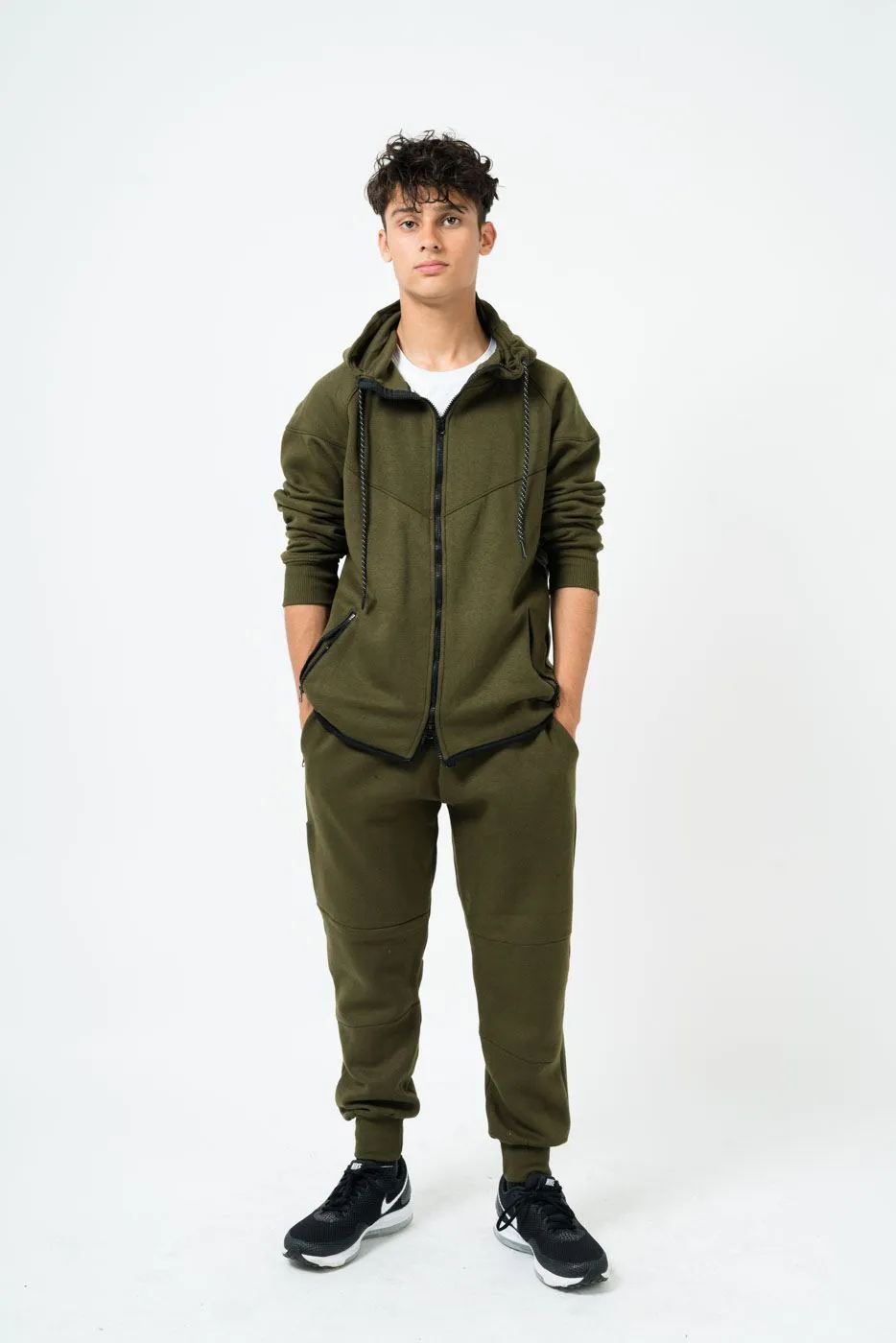 Mens Diagonal Stitching Tracksuit