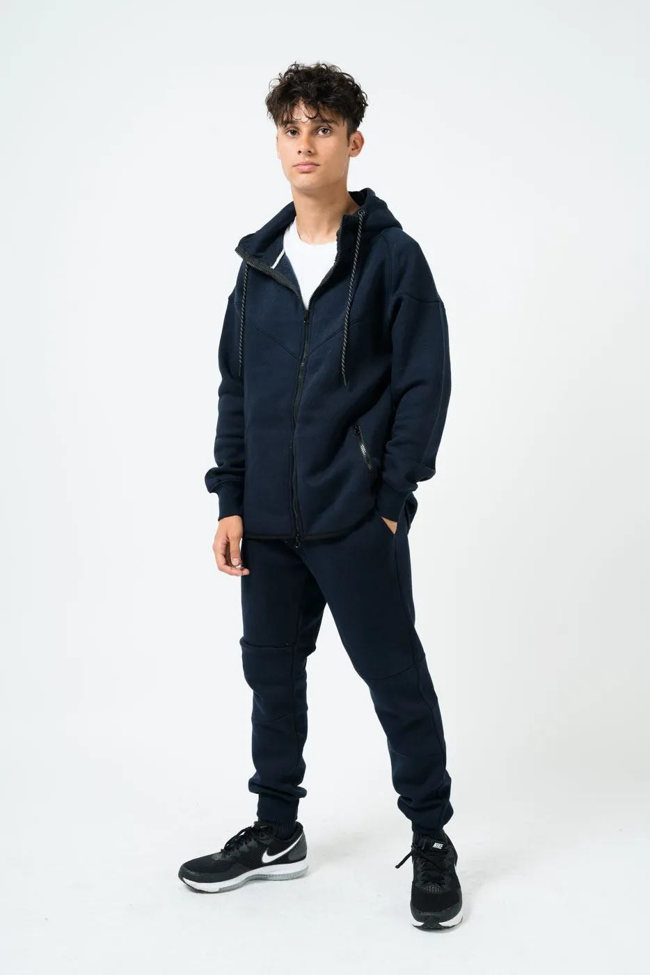 Mens Diagonal Stitching Tracksuit