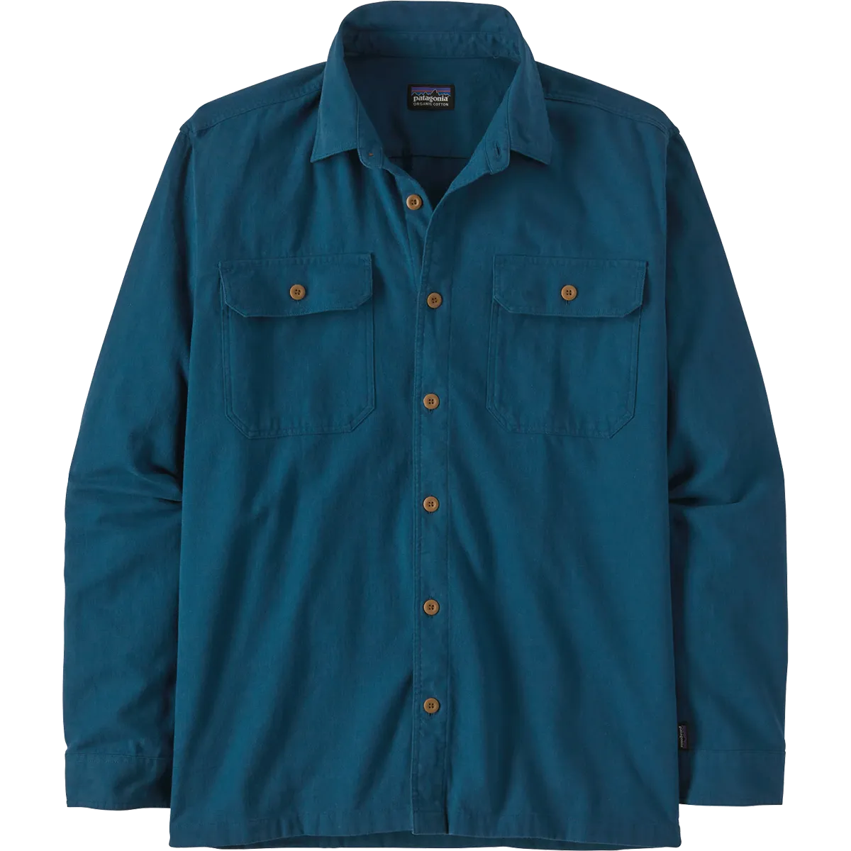 Men's Long Sleeve Organic Cotton Fjord Flannel Shirt