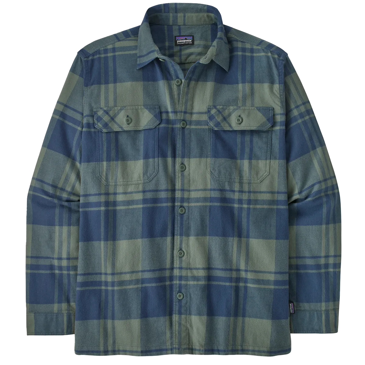 Men's Long Sleeve Organic Cotton Fjord Flannel Shirt