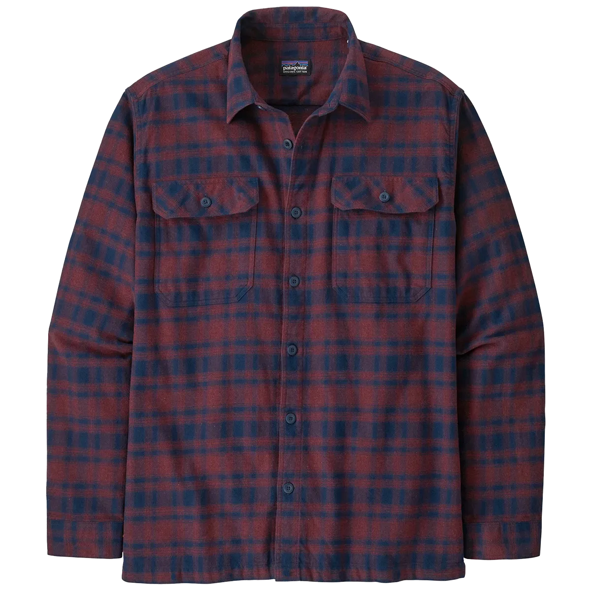 Men's Long Sleeve Organic Cotton Fjord Flannel Shirt