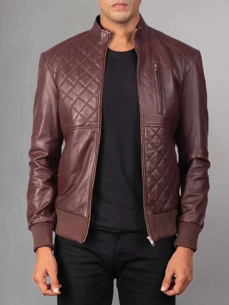 Moda Black Bomber Leather Jacket