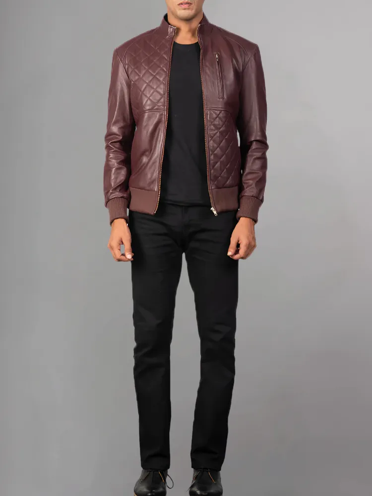 Moda Black Bomber Leather Jacket