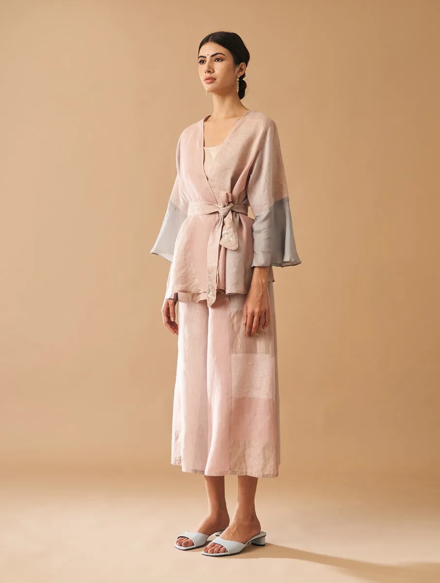 Nazia Kimono Co-ord Set - Blush