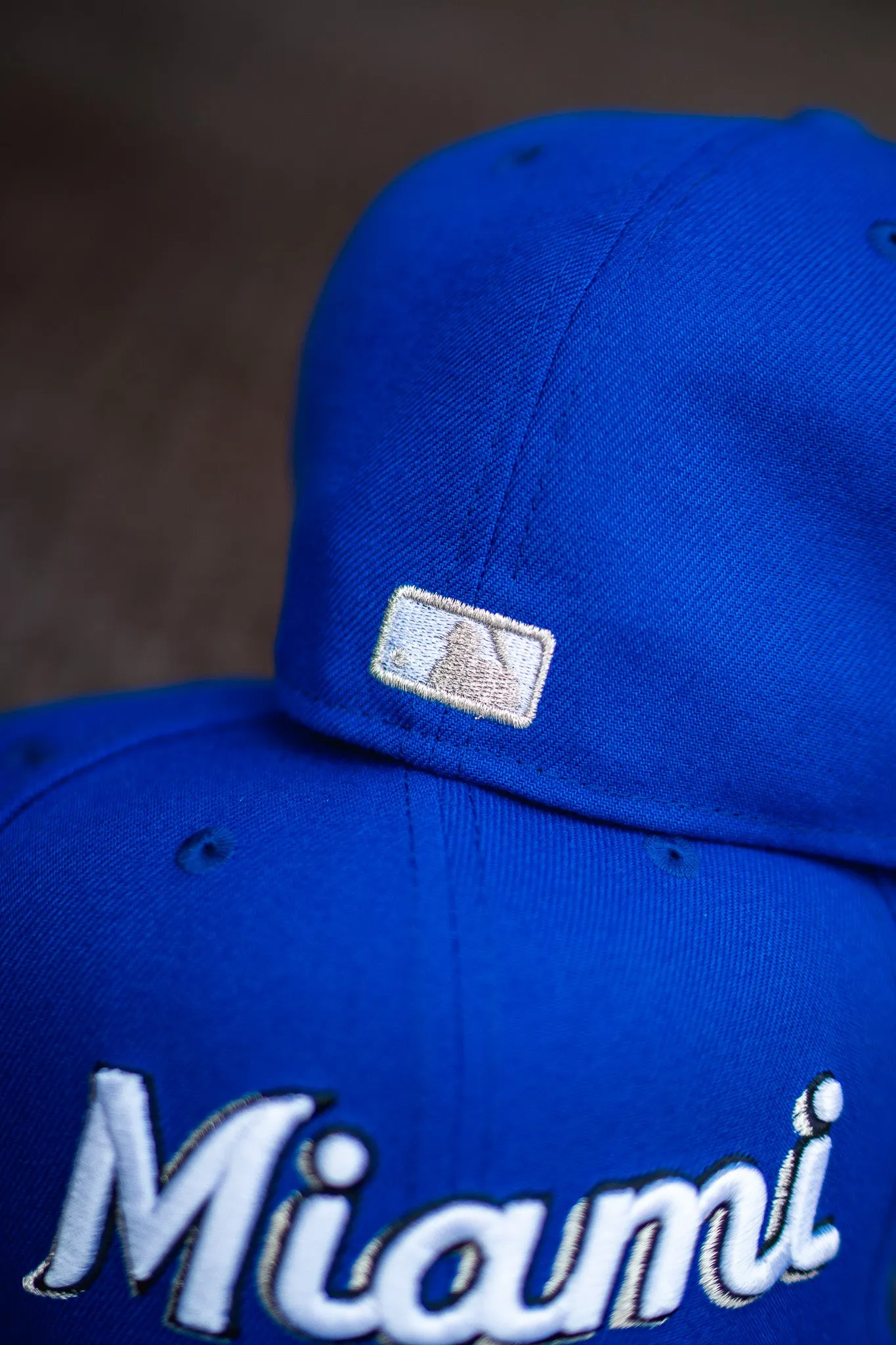 New Era Miami Marlins 25th Anniversary Gray UV Cap with Royal Blue Accents