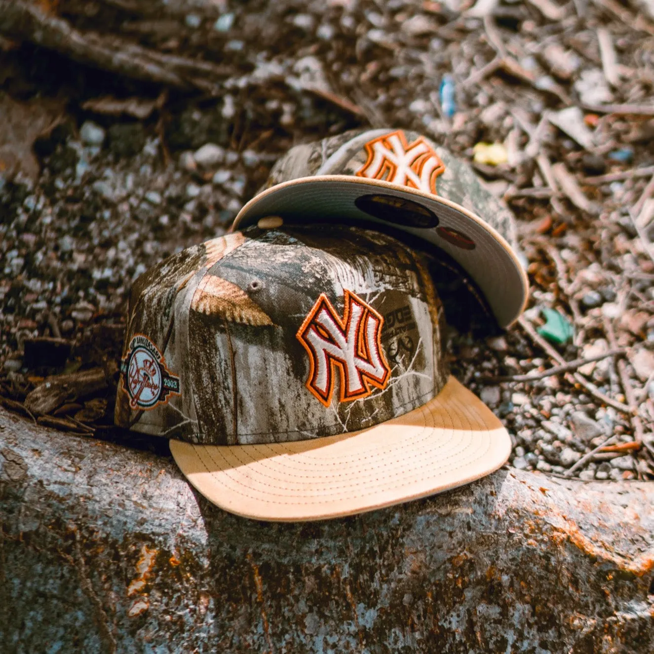 New Era New York Yankees 100th Anniversary Grey UV (Real Tree Camo/Khaki Suede)