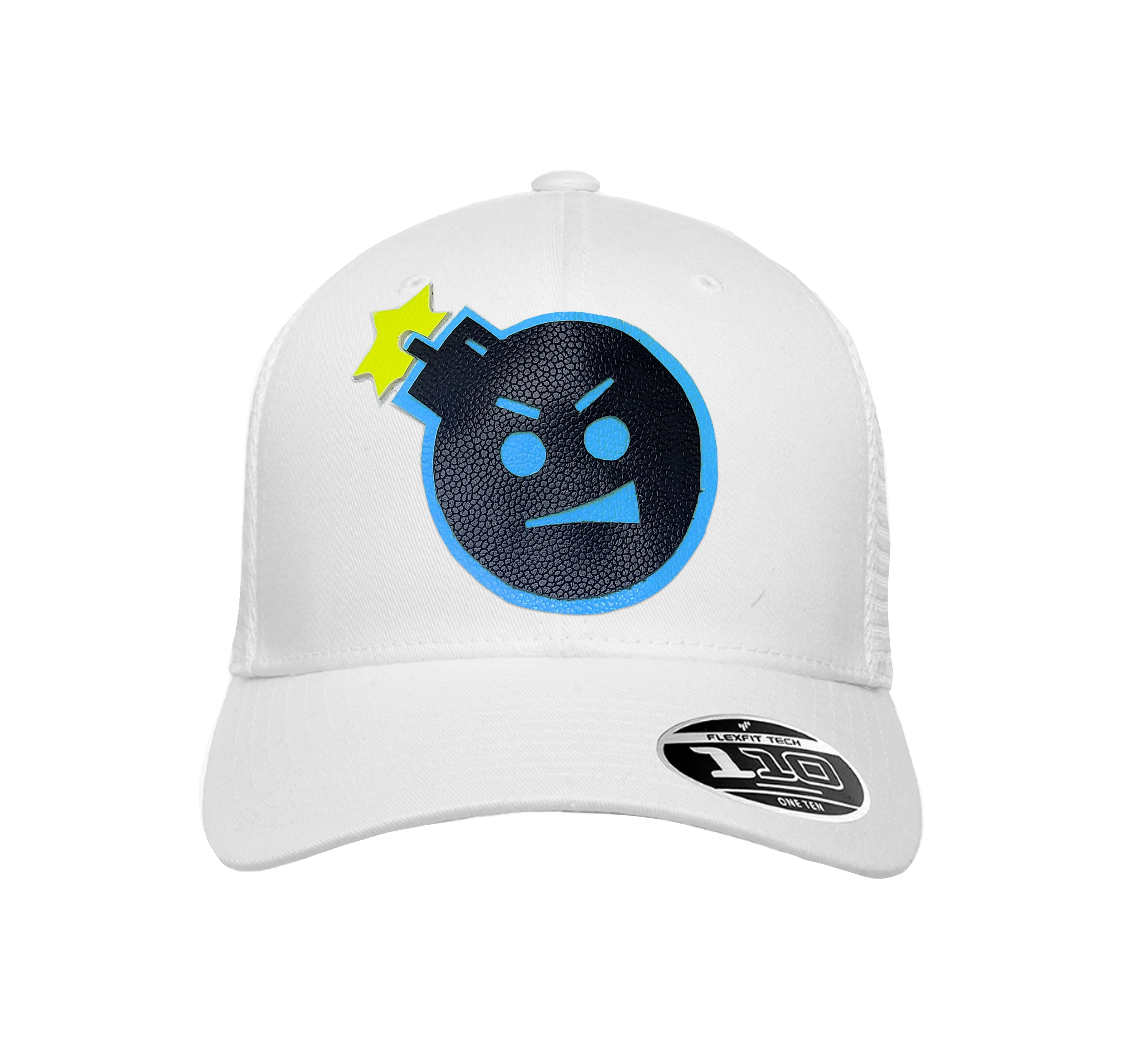 NEW! The RMG Blue Angry Bomb Flexfit Snapback 110 Baseball Hat