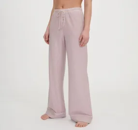 Organic Basics Core Sleep Pants Pink Stripe