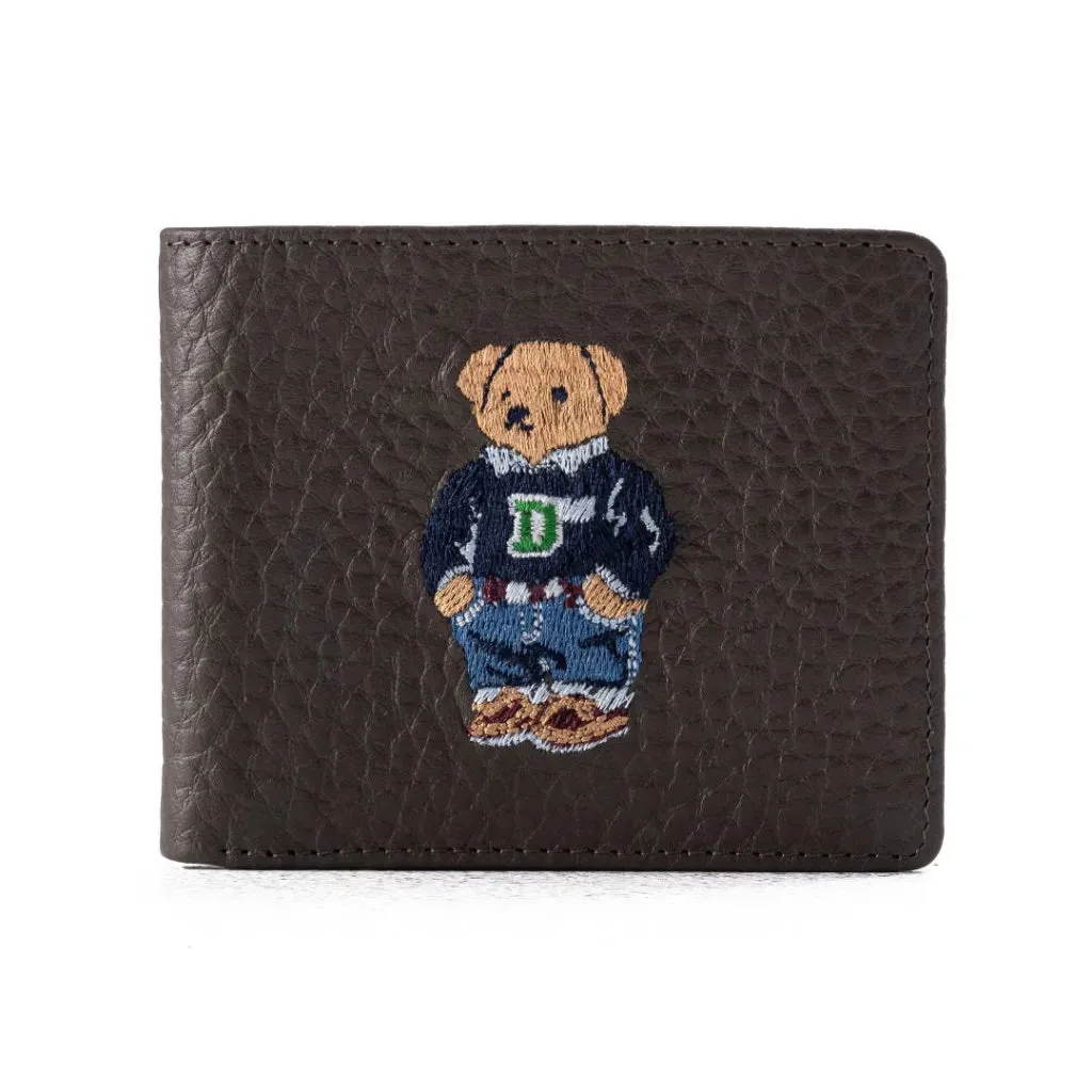 POLO RALPH LAUREN Bear Leather Bifold Wallet with Extra Card Holder - GRY